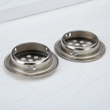 1Pc, Round Stainless Steel  Ventilation Cover, Louver Air Vent Grill Mesh Hole Cover For Wardrobe Cabinet, Furniture Accessories