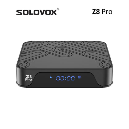 SOLOVOX Z8 Pro Android 12 Smart TV Box H618 Quad 2G 16G 4G 32G WiFi Bluetooth 5 Voice Assistant YouTube 8K Z8Pro Media Player