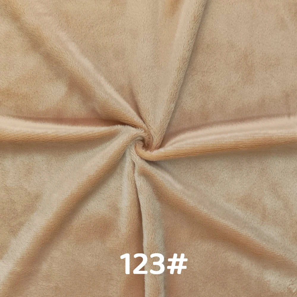 5mm Pile Length Soft Minky Fabric Sewing For Cotton Doll Hair Thicken Encryption Fabric Plush Single Sided Stuffed Animals Toys