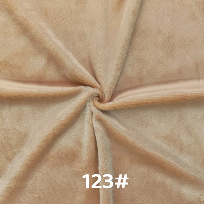 5mm Pile Length Soft Minky Fabric Sewing For Cotton Doll Hair Thicken Encryption Fabric Plush Single Sided Stuffed Animals Toys