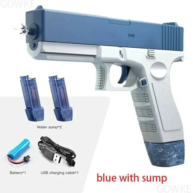 Summer Water Gun, Non-Electric, High-Pressure, Fully Automatic Shooting, Water Beach Toy Gun for Kids, Children, Boys, Girls