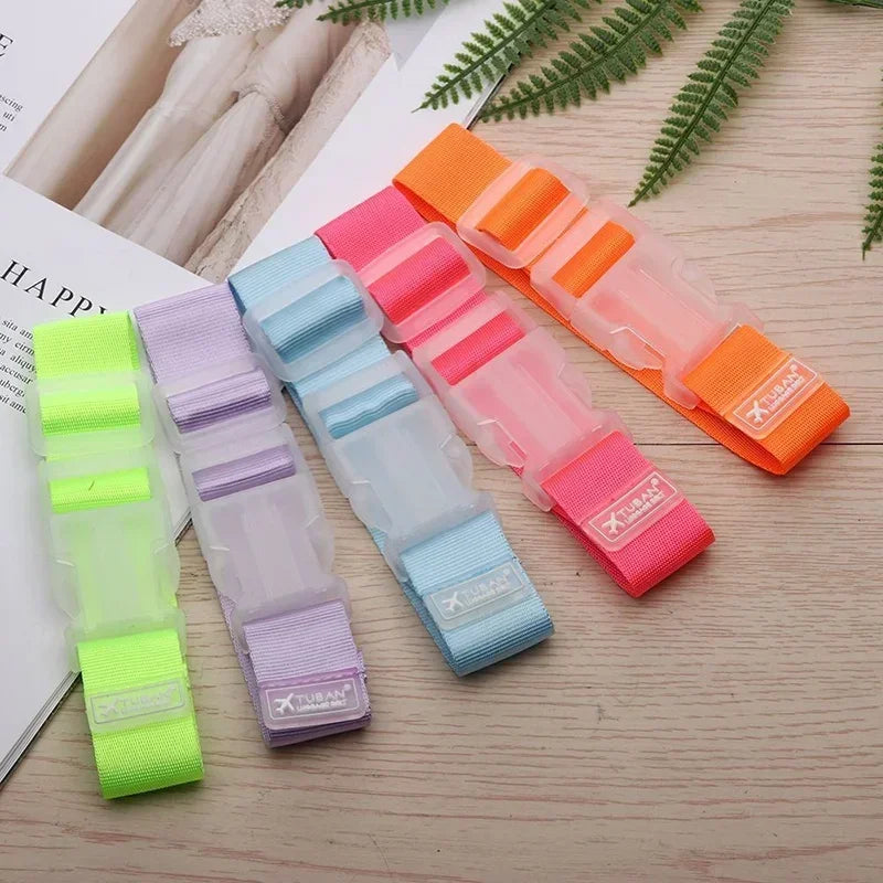 1/2Pcs Adjustable Luggage Straps Accessories Hanging Buckle Straps Suitcase Bag Straps (New and old logos shipped randomly)