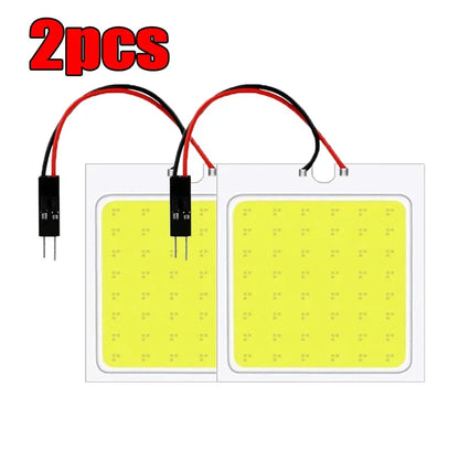 10/1 PCS 48 SMD T10 4W 12V COB Car Interior Panel LED Lights White Lamp Bulb Car Dome Reading Trunk Lamps