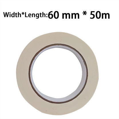 Cinta de carrocero blanca de 20 m/50 m, grabable, selladora, autoadhesiva, impermeable para pintura artística, bocetos, coches, bricolaje, papel, material escolar