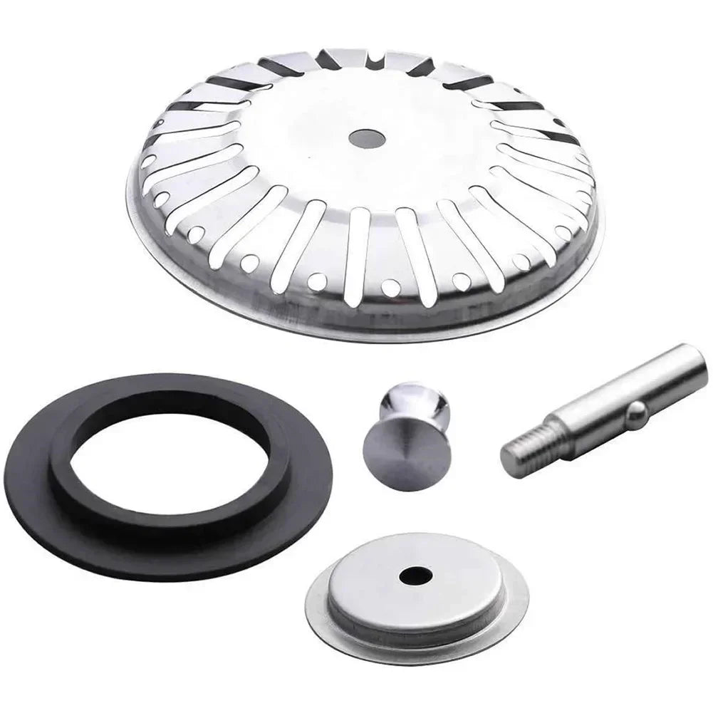 Kitchen 84mm Sink Strainer Replacement Plug Stainless Steel Drain Waste Stopper Sealing Umbrella For Drain Device Cover Plug
