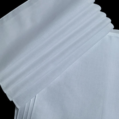 10pcs, 100% Cotton White Handkerchiefs Square, Super Soft Washable Hanky, Chest Towel, Pocket Square Hanky, DIY Accessories, 28x28cm
