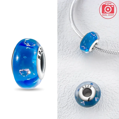 Silver 925 Colorful Flower Series Murano Glass Beads Charm Fit Original Bracelet Murano Glass DIY for Women Jewelry Gift