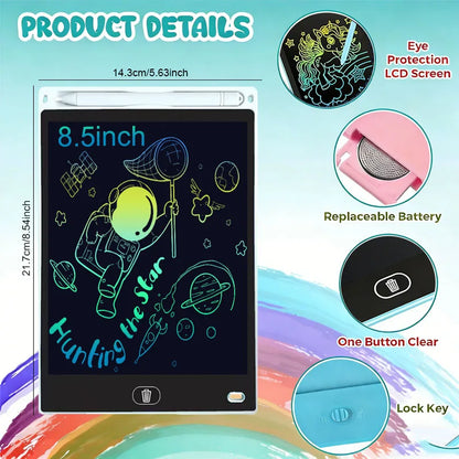 8.5inch LCD Writing Tablet Handwriting Pads Digital Drawing Tablet Portable Electronic Board Doodle Blackboard Educational Toys