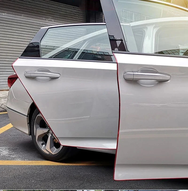 2/5/10M Car Door Edge Scratch Protector DIY Trim Strips Guard Cover Strip Roll Chrome Styling Moulding Trim Strip