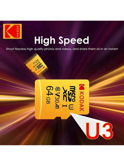 Kodak 32GB-256GB Micro SD Memory Card - High Speed Class 10 U3 UHS-I for Smartphones, Digital Cameras, Tablets and Drones