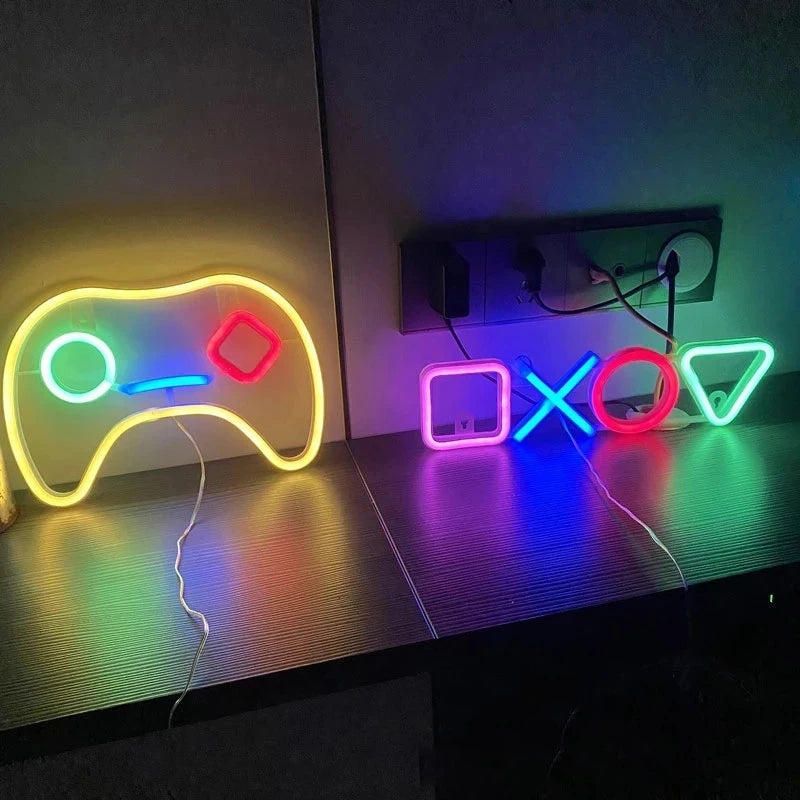 LED Neon Signs for Bedroom Wall Decor, USB Powered Switch LED Neon Light for Game Room, Living Room, Teen Gamer Room Decoration