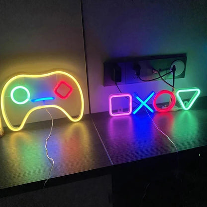 LED Neon Signs for Bedroom Wall Decor, USB Powered Switch LED Neon Light for Game Room, Living Room, Teen Gamer Room Decoration