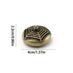 Antique brass pocket mini hollow incense burner, ancient Chinese tea table decoration, dragon and phoenix incense burner