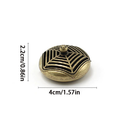 Antique brass pocket mini hollow incense burner, ancient Chinese tea table decoration, dragon and phoenix incense burner