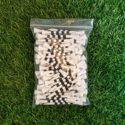100pcs/bag professional bamboo golf Tee, the strength is 5 times that of ordinary Tee, more durable and more stable