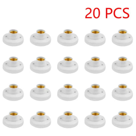 220V E27 Screw Cap Socket Ceiling Light Fixing Base Adapter Light Bulb Holder Energy Save Desk Lamp Holder Lighting Accessories