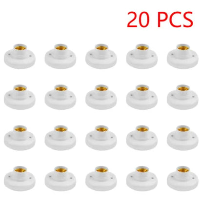 220V E27 Screw Cap Socket Ceiling Light Fixing Base Adapter Light Bulb Holder Energy Save Desk Lamp Holder Lighting Accessories