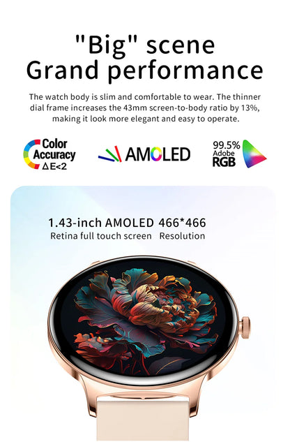 2026 New 7.9MM Ultra Thin Smart Watch Women Screen Always Display Time Sports Bracelet Bluetooth Call Fashion Smartwatches ios