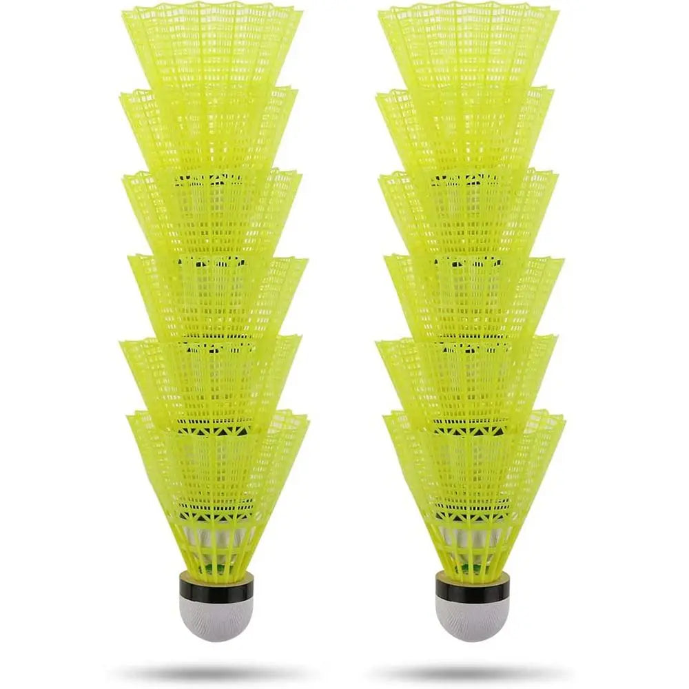 Nylon Badminton Shuttlecocks with Great Stability Durability, Indoor Outdoor Sports Training Balls