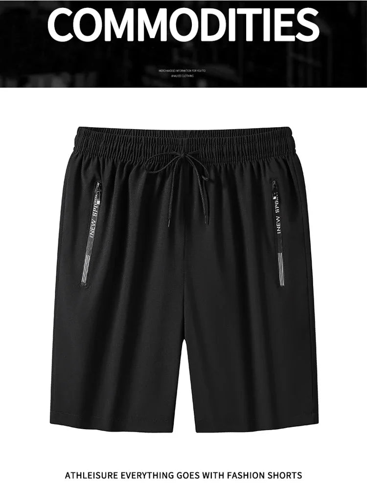 Men Plus Size Shorts, Summer Pants, Work Trousers, Men Quick-drying Loose Fit Sports Fitness Sweatpants