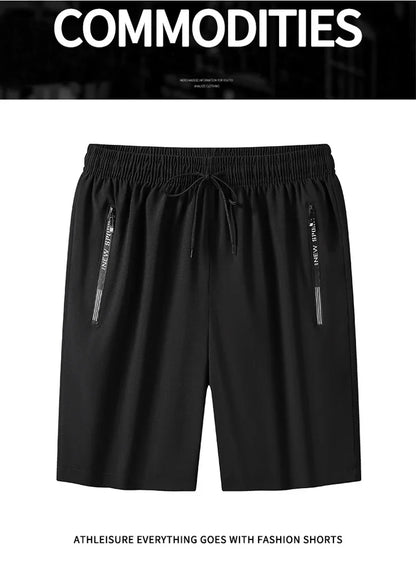 Men Plus Size Shorts, Summer Pants, Work Trousers, Men Quick-drying Loose Fit Sports Fitness Sweatpants