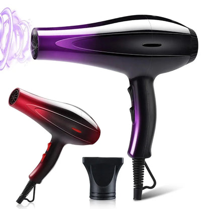 High-Power Ionic Hair Dryer, Fast Heating and Hot/Cold 9 Gears Adjustment Home Professional Hair dryer, Blow Dryer with Accessories