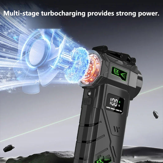 New Powerful Turbo Air Blower 380g Wind Pressure 240W High Power Turbo Fan Portable Vacuum Cleaner Brushless Motor Air Duster