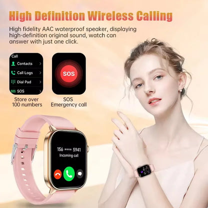 NEW Fashion Built-in 6 Stars GPS Position Smart Watch, Women 2.01'' AMOLED HD Screen IP68 Waterproof Sport  Bracelets For Ladies