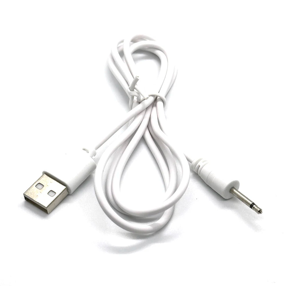 Universal 16mm USB Vibrator Charging Cable Cord DC 2.5 Charger for Rechargeable Toys Massagers Accessories Power Supply