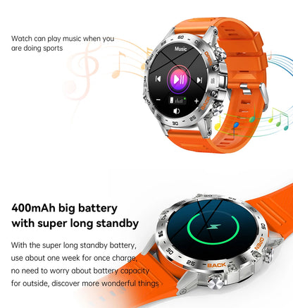 MEVADEN Steel 1.39 Bluetooth Call Smart Watch, Men Sports Fitness Tracker Watches, IP67 Waterproof Smartwatch for Android IOS MD52