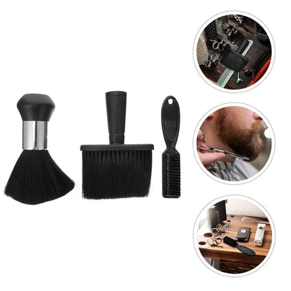 2/3-piece Neck Dust Collector Hair Cleaning Brush for Hairdressers Neck Dust Collector Hairdresser Salon Blade Clean Brush Tool
