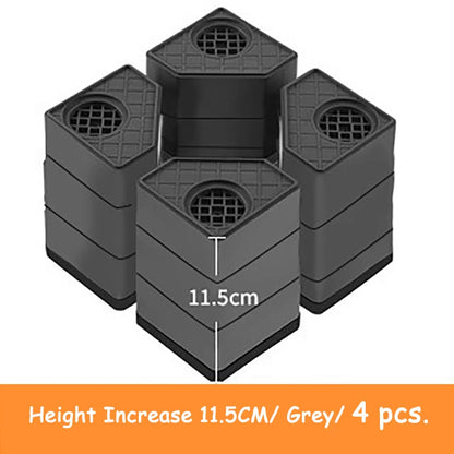 4pcs Anti Vibration Feet Pads Rubber Mat Slipstop Silent Dampers Stand Universal Washing Machine Refrigerator Furniture Foot Pad