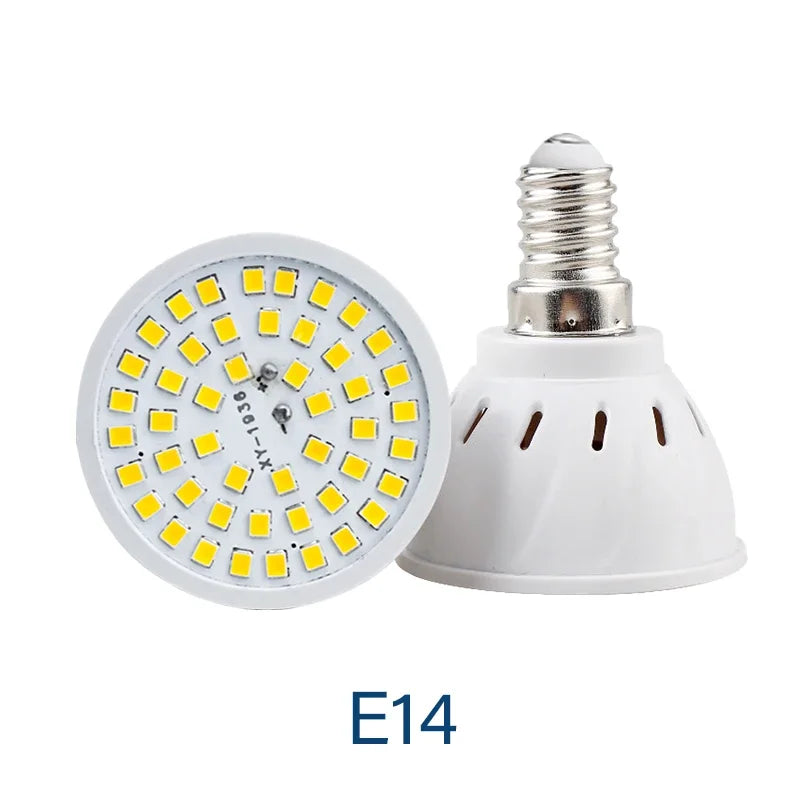 1-10pcs LED Bulb E27 E14 MR16 GU10 48/60/80 LED Spotlight 2835 SMD Lampara Light AC 110V 220V Bombillas Led Lamp