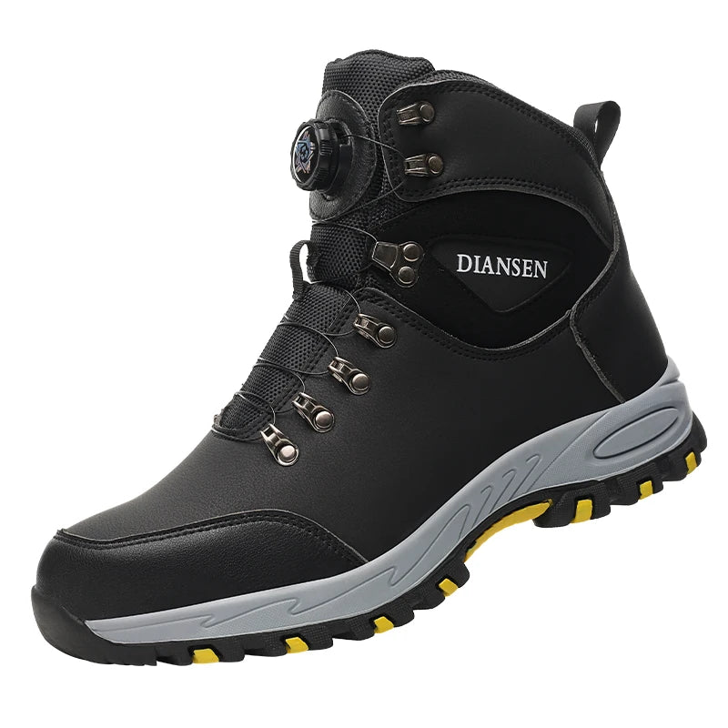 Rotating Button Safety Shoes, Men Work Sneakers, Indestructible Shoes, Puncture-Proof Protective Shoes, Work Boots, Tactical Boots