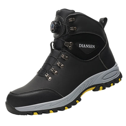 Rotating Button Safety Shoes, Men Work Sneakers, Indestructible Shoes, Puncture-Proof Protective Shoes, Work Boots, Tactical Boots