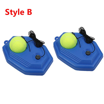 1 Set Tennis Trainer With Tennis Bounce Ball And Practice Ropes, Suitable For Indoor Outdoor Tennis Training