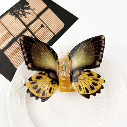 1Pc Big and Elegant Butterfly Hair Claw Clips, Colorful Claw Clips Accessories for Women with Thin and Medium Hair, Styling Accessories