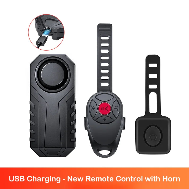Extractme Motorcycle Burglar Alarm with Remote Control 113dB Wireless Waterproof Car Electric Bicycle Security Anti-Lost Alarm