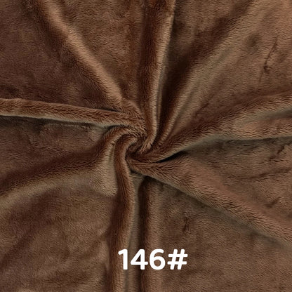 5mm Pile Length Soft Minky Fabric Sewing For Cotton Doll Hair Thicken Encryption Fabric Plush Single Sided Stuffed Animals Toys