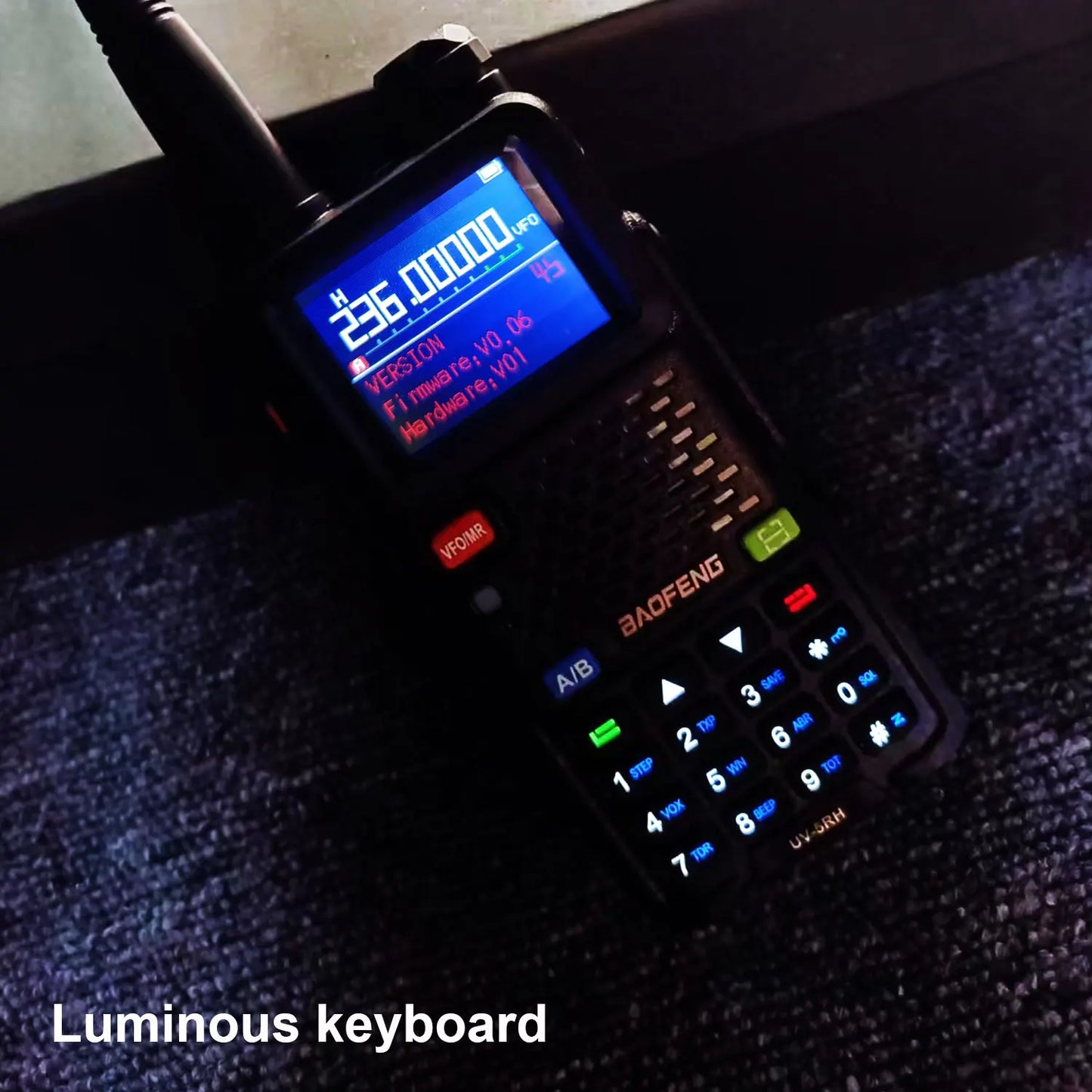 Baofeng UV-5RH Tri-band Walkie Talkie UHF 400-520MHz VHF136-174MHz 200-260MHz Wireless Fast Copy One Channel 7W 999Ch FM Radio