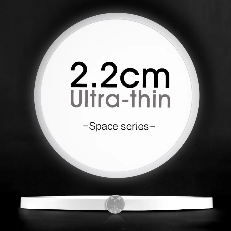 2.2cm Ultra Thin Ceiling Light 6W 9W 13W 18W 24W 110V 220V Luster Home Appliances Indoor Decoration Bedroom Living Room Kitchen