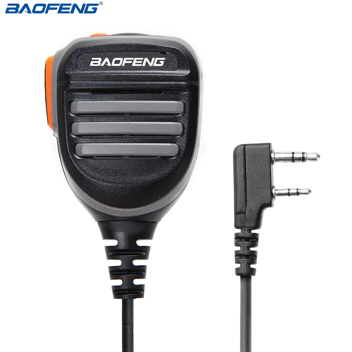 BaoFeng Walkie Talkie BF-780 2 Pin PTT Speaker Mic for Quansheng UV-K5 K6 Baofeng UV-5R BF-888S UV-5RH 21 17 PRO HAM Radio