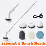 2000mAh, 6-in-1 Electric Cleaning Brush, Wireless Intelligence Rotary Cleaning Brush, Shower Clean Brush, Kitchen Bathroom, MIJIA