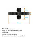 1/4" 3/8" Male Female Thread Screw, Tripod Plate Screw Mount For Camera Flash Tripod Mic, Metal Camera Accessories Mount Adapter