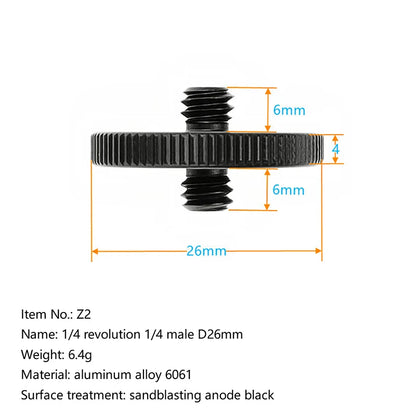 1/4" 3/8" Male Female Thread Screw, Tripod Plate Screw Mount For Camera Flash Tripod Mic, Metal Camera Accessories Mount Adapter