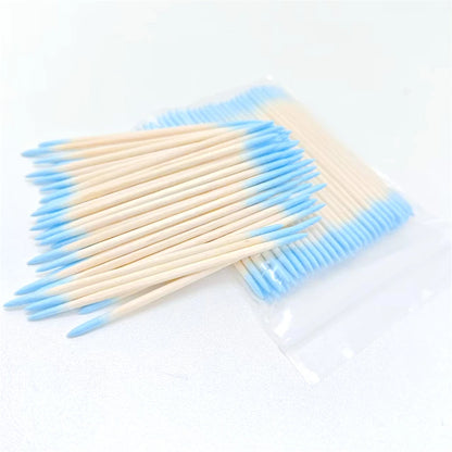 100/300/500/700/900Pcs Double-Tipped Cotton Swabs, for Tattooed Eyebrows, Beauty Makeup Tools for Wiping, Nail Polish Wiping
