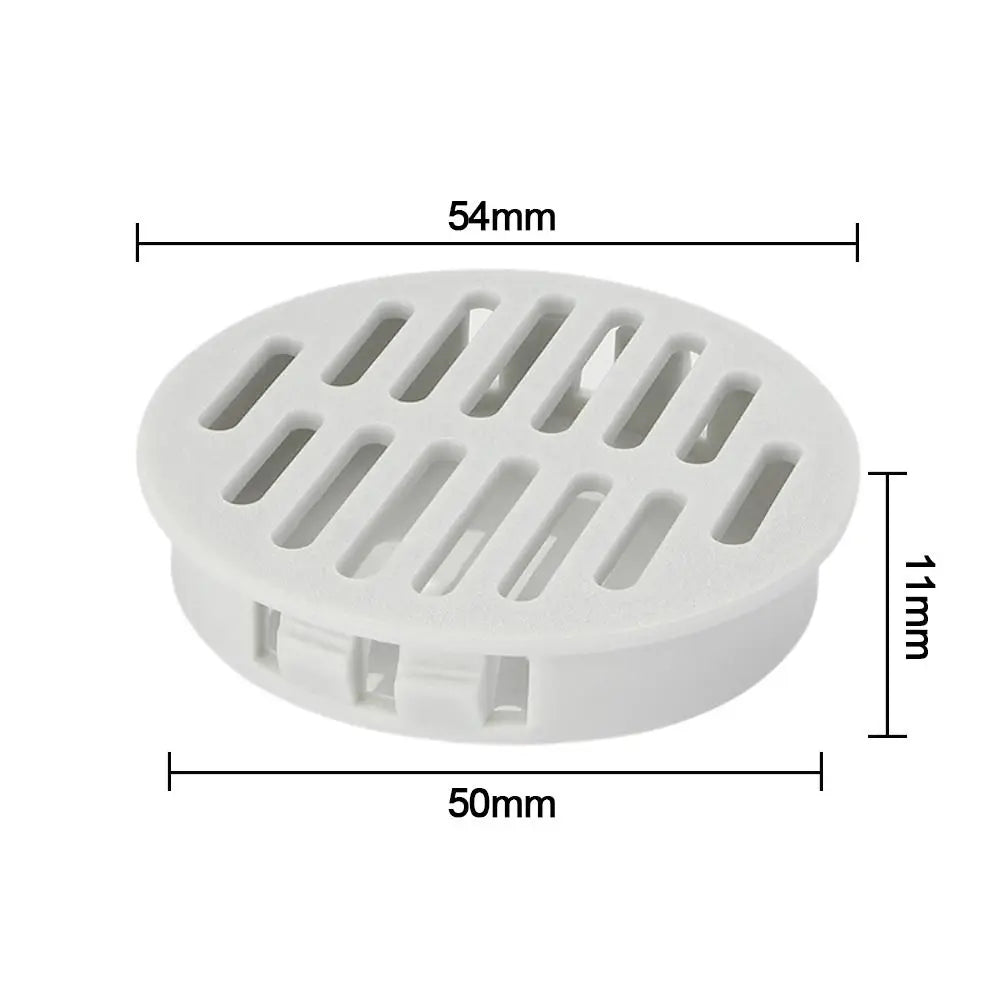 4Pcs 35/50mm Round Cabinet Air Duct Vent Plastic Louver Mesh Hole Plug Decoration Cover Wardrobe Grille Ventilation Systems