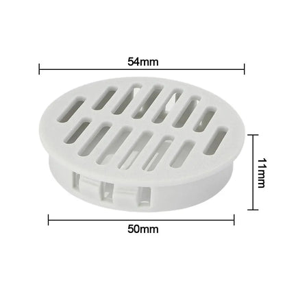 4Pcs 35/50mm Round Cabinet Air Duct Vent Plastic Louver Mesh Hole Plug Decoration Cover Wardrobe Grille Ventilation Systems
