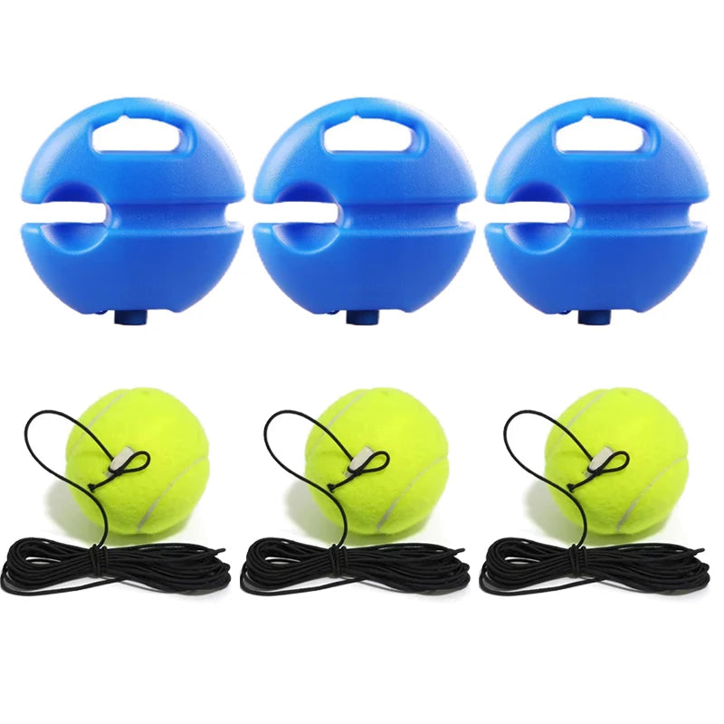 Professional Tennis Training Aids Bases With Elastic Rope Ball Practice Self-Duty Rebound Tennis Trainer Tennis Practice Tool
