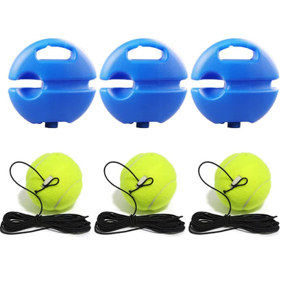 Professional Tennis Training Aids Bases With Elastic Rope Ball Practice Self-Duty Rebound Tennis Trainer Tennis Practice Tool